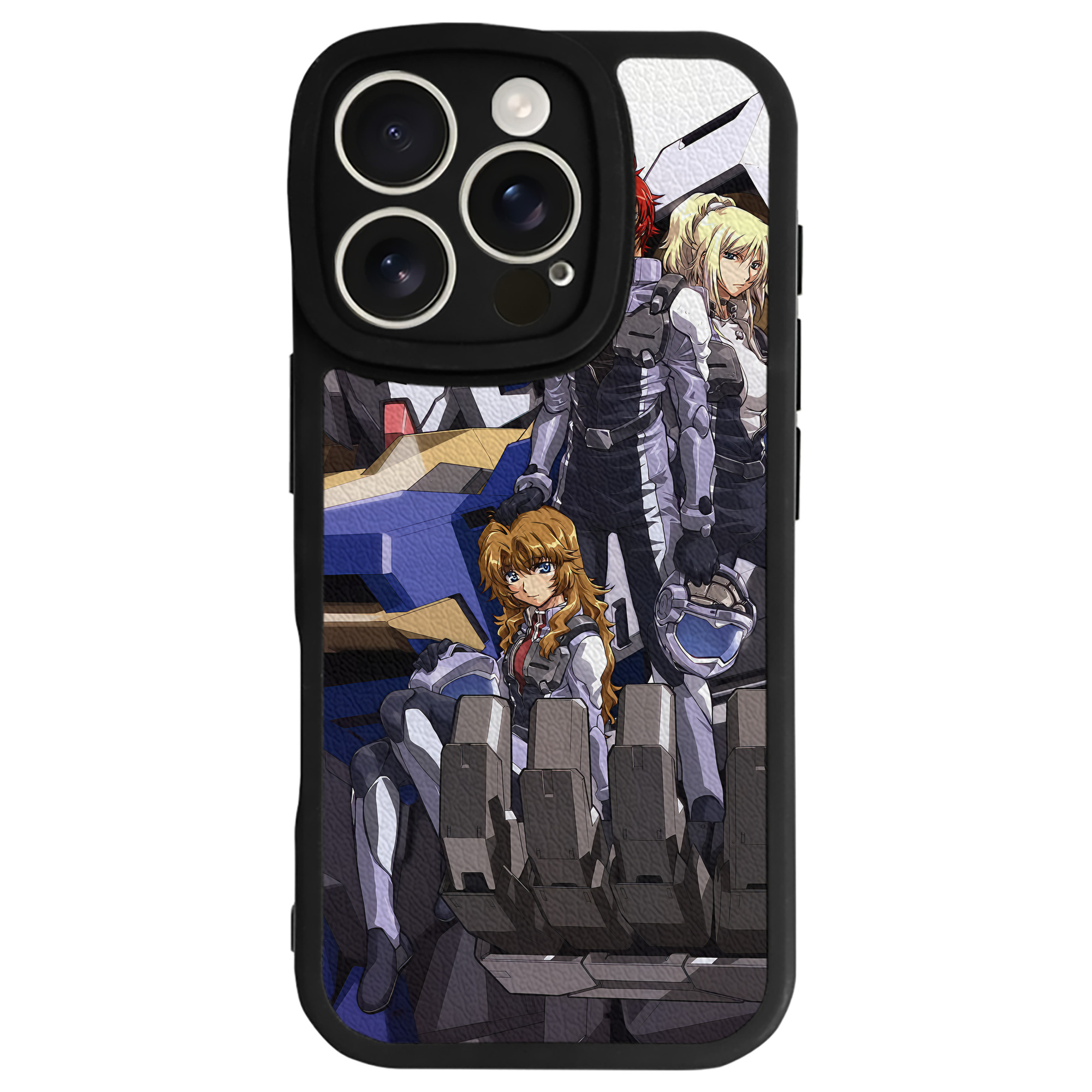 （画像用） 機動戦士ガンダム Mobile Suit Gundam 【iPhone 16シリーズ対応】シリコンスマホケース（レザー調） 材質：シリコン